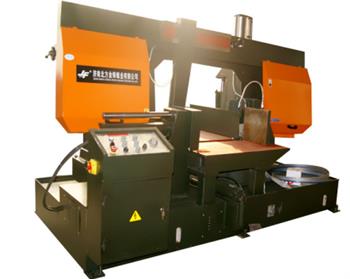 金萬鋒旋轉角度帶鋸床，多角度快速切割